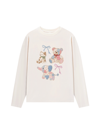Áo Thun Dài Tay Vintage Bear
