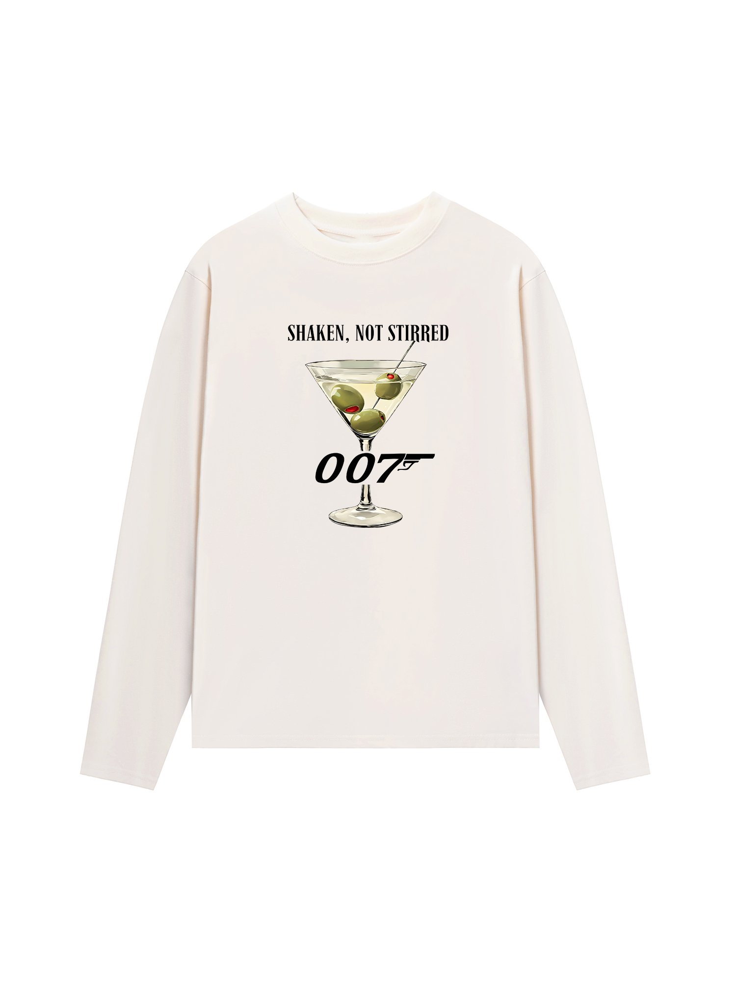 Áo Thun Dài Tay Shaken, not Stirred