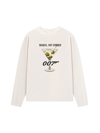 Áo Thun Dài Tay Shaken, not Stirred