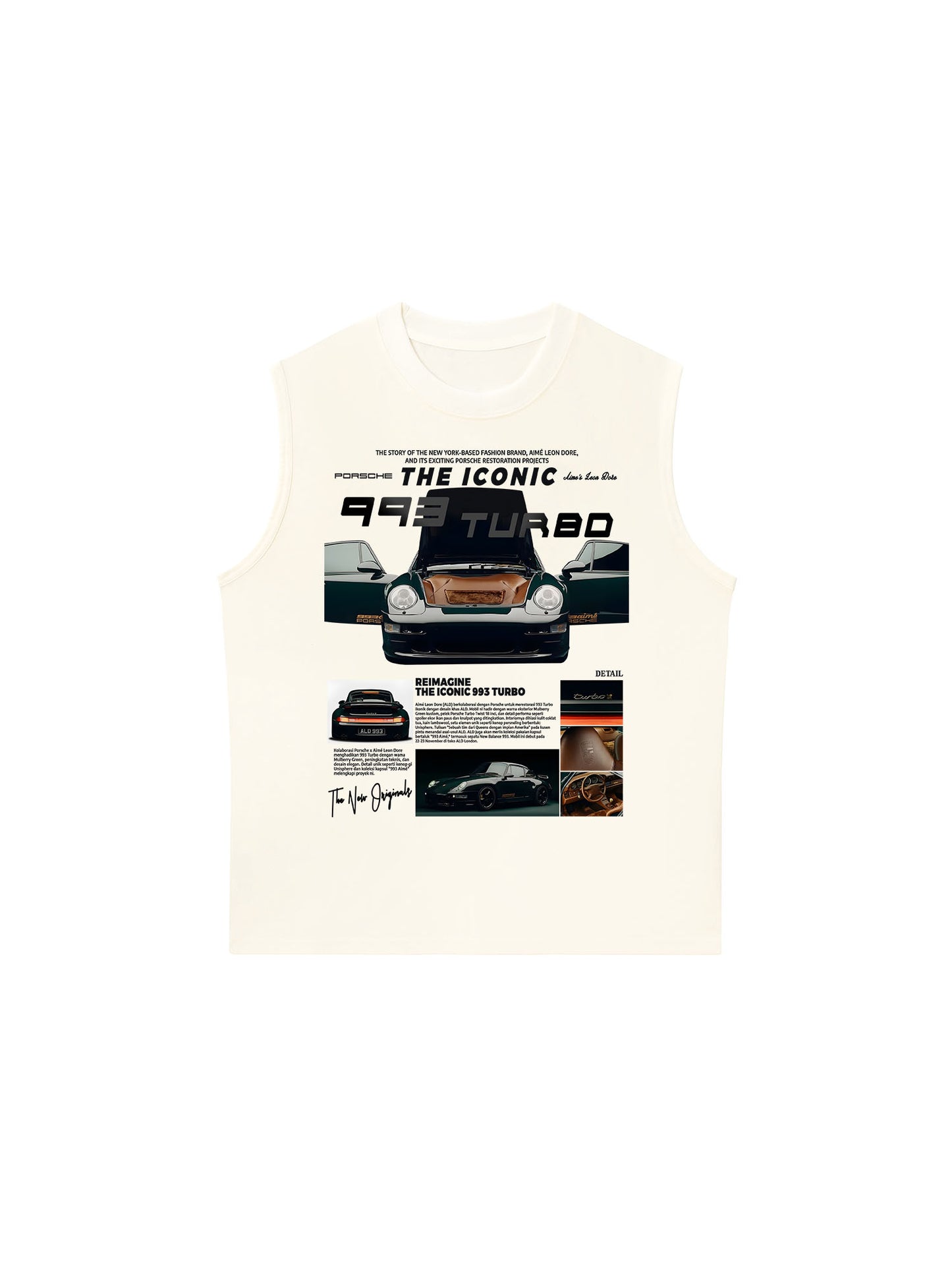 Áo Ba Lỗ Relaxed Fit CAR The Iconic 993 Turbo