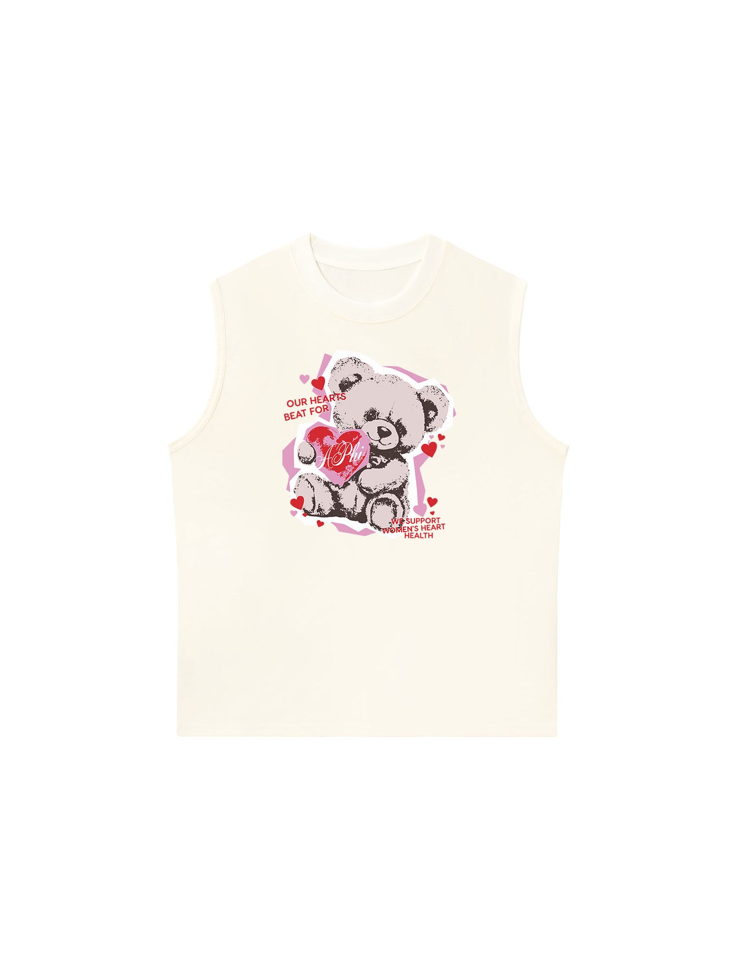 Áo Ba Lỗ Relaxed Fit Our Hearts Beat For