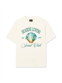 Áo Thun Relaxed Fit Ocean Seaside Love Green