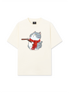 Áo Thun Relaxed Fit Funny Couple Cat
