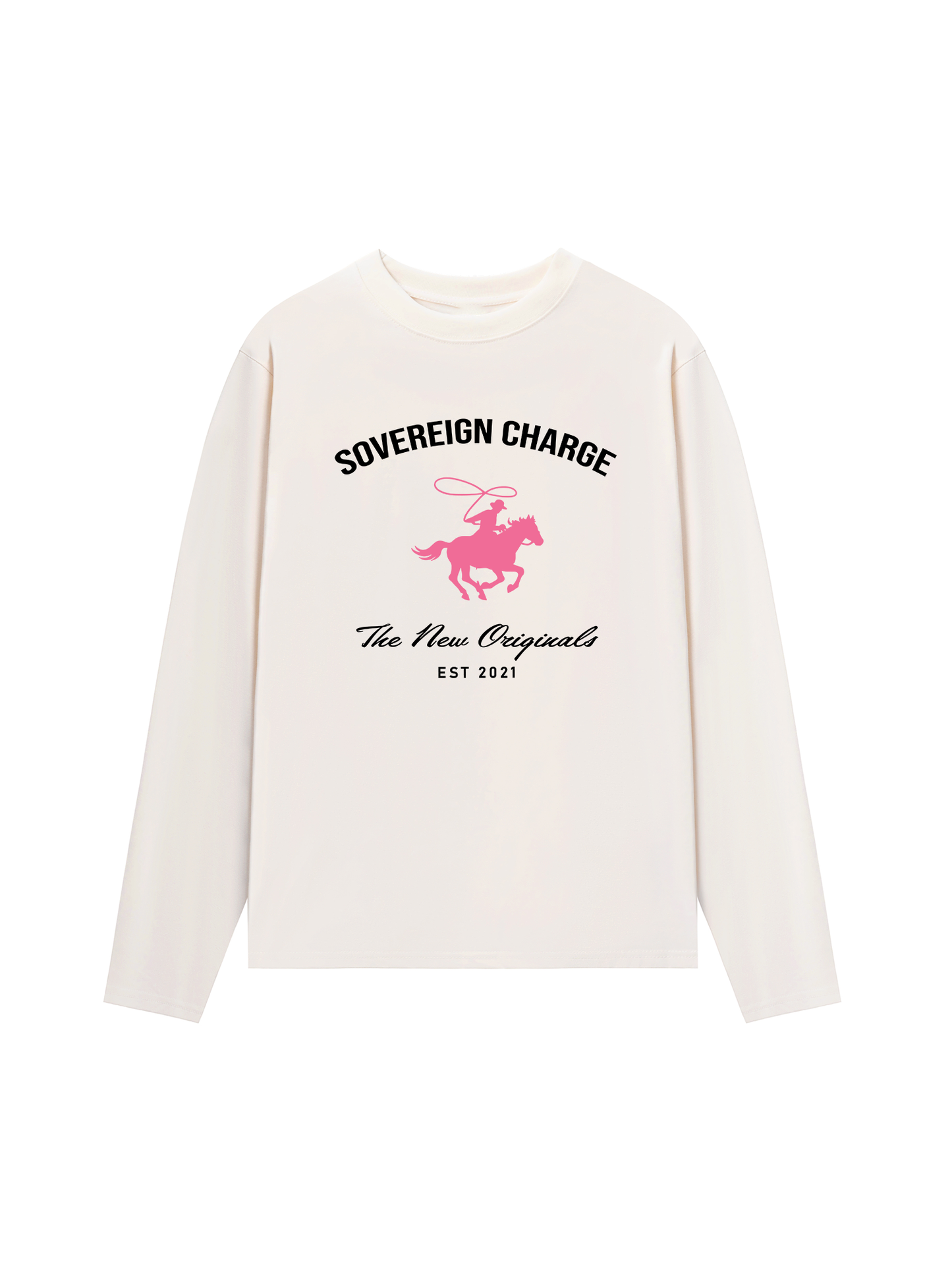 Áo Thun Dài Tay SOVERREIGN CHARGE PINK HORSE
