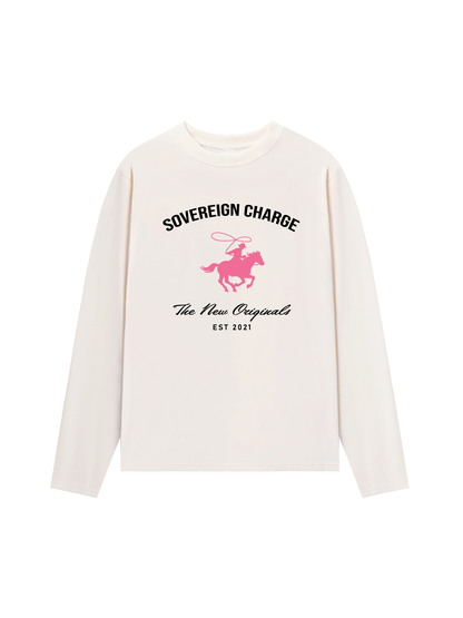 Áo Thun Dài Tay SOVERREIGN CHARGE PINK HORSE