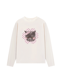 Áo Thun Dài Tay Pinky Cat