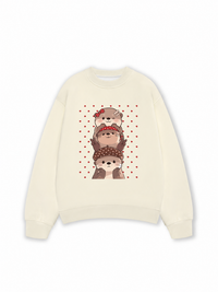 Áo Sweater Nỉ Hai Da Animal The Beaver Friends Group