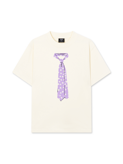 Áo Thun Relaxed Fit Daily Cuties Purple Tie