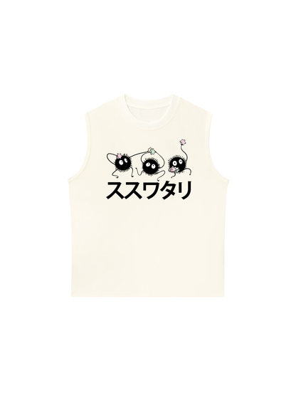 Áo Ba Lỗ Relaxed Fit Japan Spirit Soot Sprites