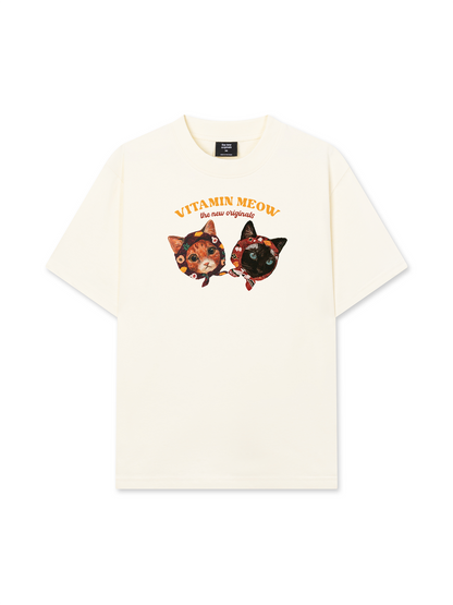 Áo Thun Relaxed Fit Vitamin Meow