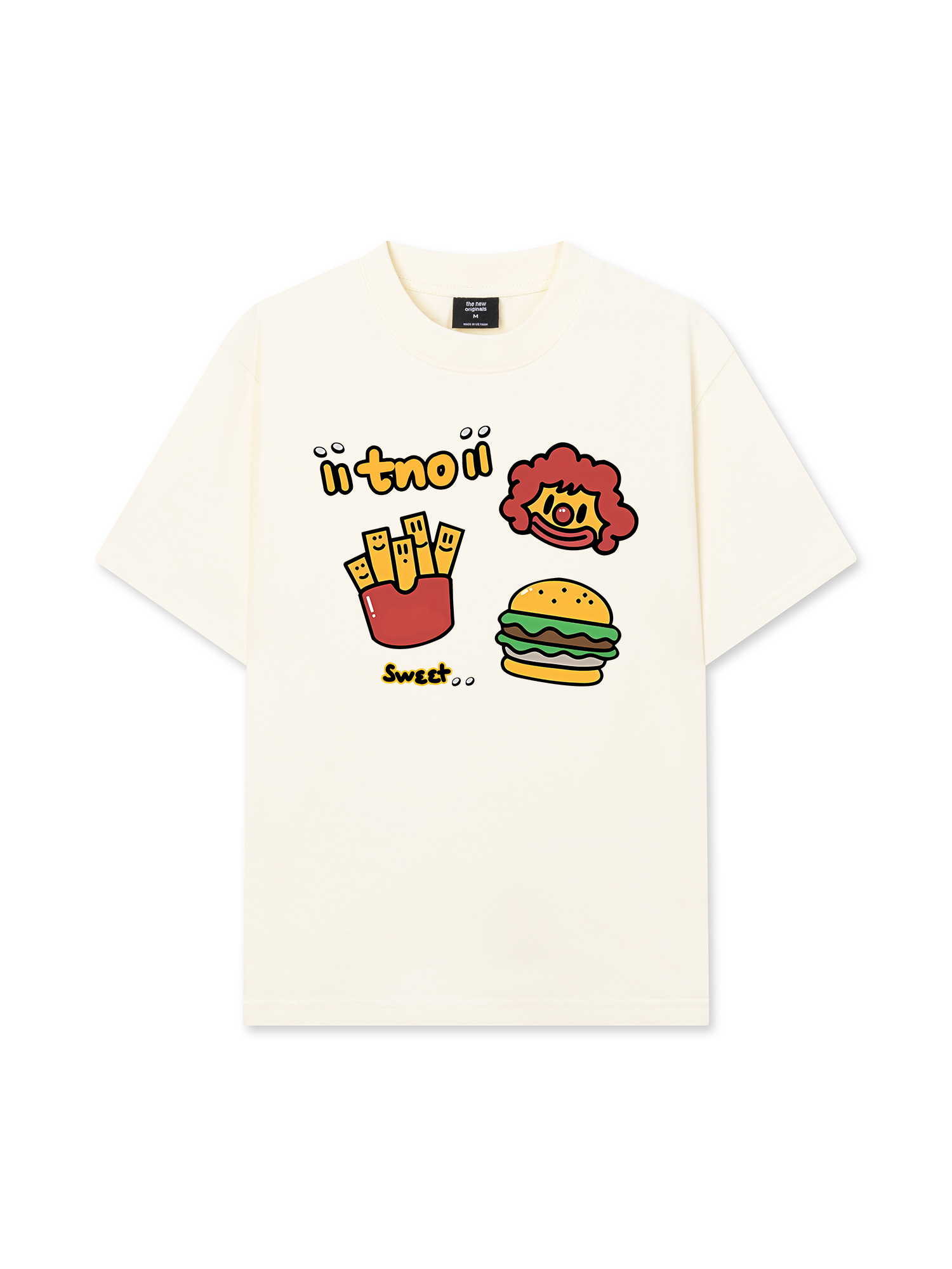Áo Thun Relaxed Fit Sweet Pastry Burger Fry