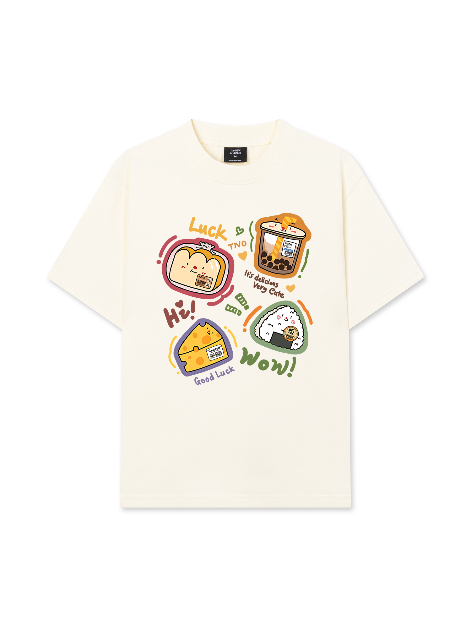 Áo Thun Relaxed Fit Sweet Pastry Cute Bento