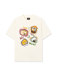 Áo Thun Relaxed Fit Sweet Pastry Cute Bento