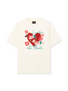 Áo Thun Relaxed Fit Animal Mood Love Turr Into Flower