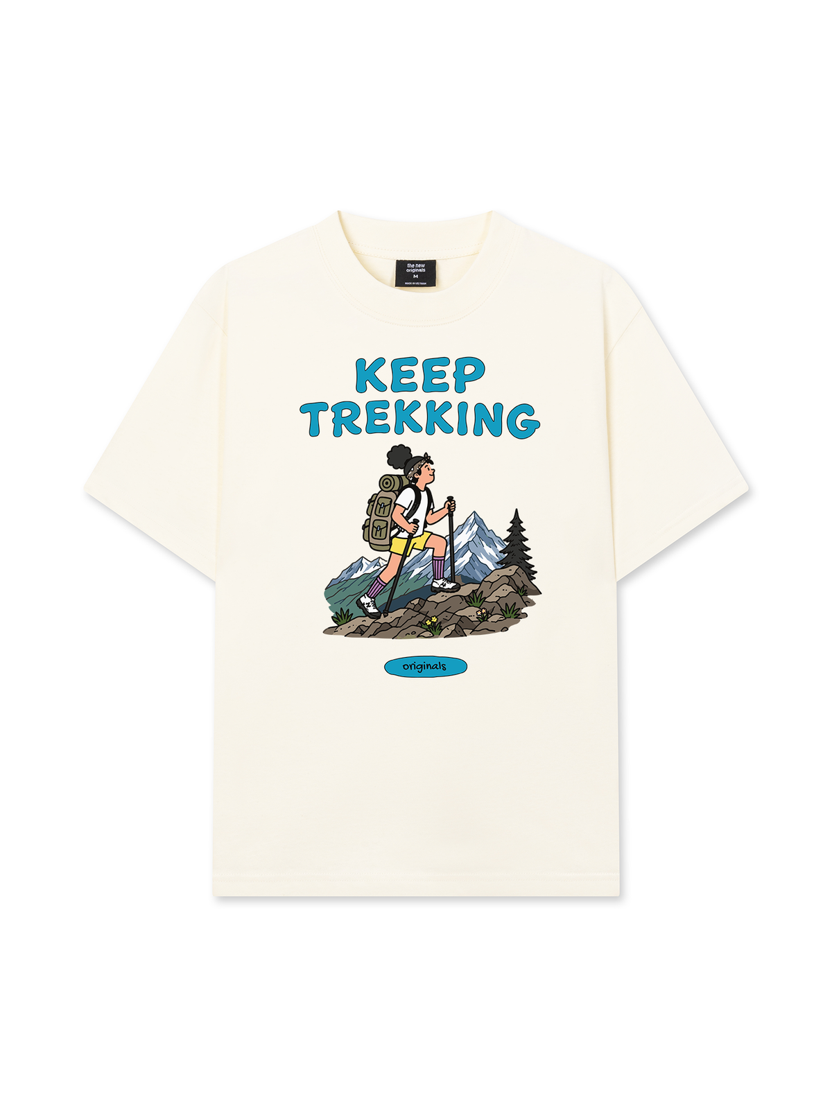 Áo Thun Relaxed Fit Keep Trekking For Girl