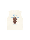 Áo Ba Lỗ Relaxed Fit Teddy Land Oh My Brown