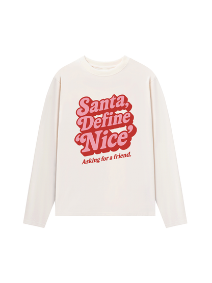 Áo Thun Dài Tay Santa Define Nice