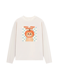 Áo Thun Dài Tay Animal Meow Pumpkin