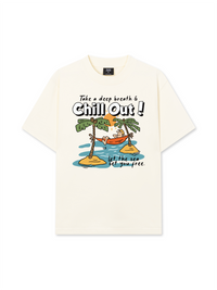 Áo Thun Relaxed Fit Summer Vibes Chill Out