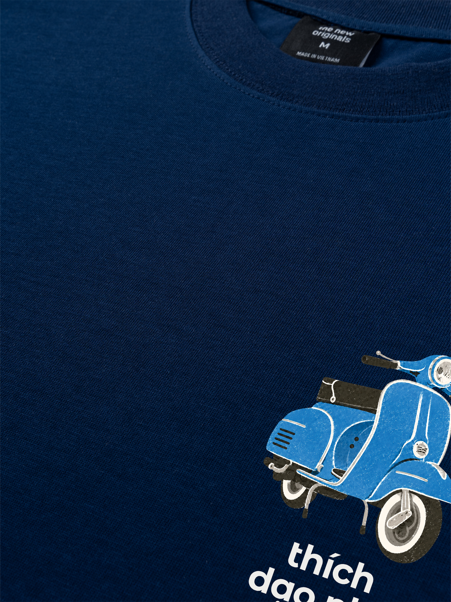 Áo Thun Relaxed Fit Thích Dạo Phố Blue