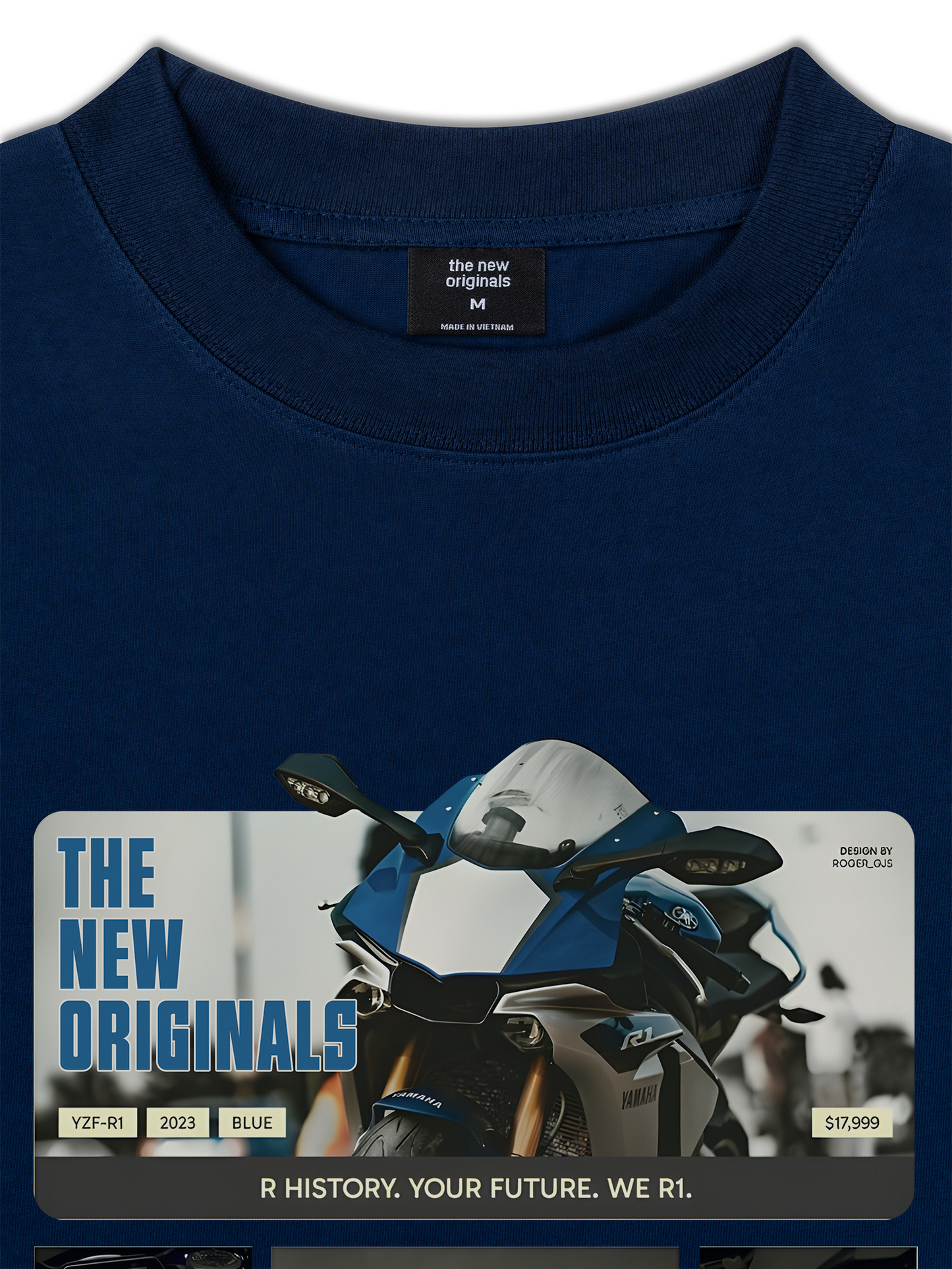 Áo Thun Relaxed Fit Motor YZF-R1 Deep Blue
