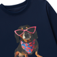 Áo Thun Dài Tay Animal Pink Glasses