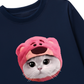 Áo Thun Dài Tay Animal Mood Pink Meow