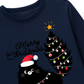 Áo Thun Dài Tay Black Kitty Christmas