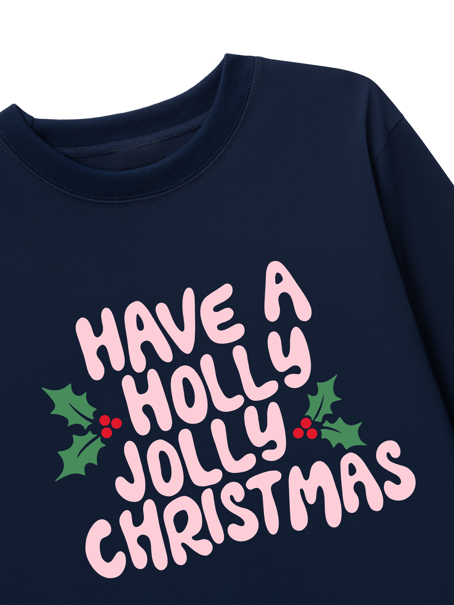 Áo Thun Dài Tay Holly Jolly Christmas