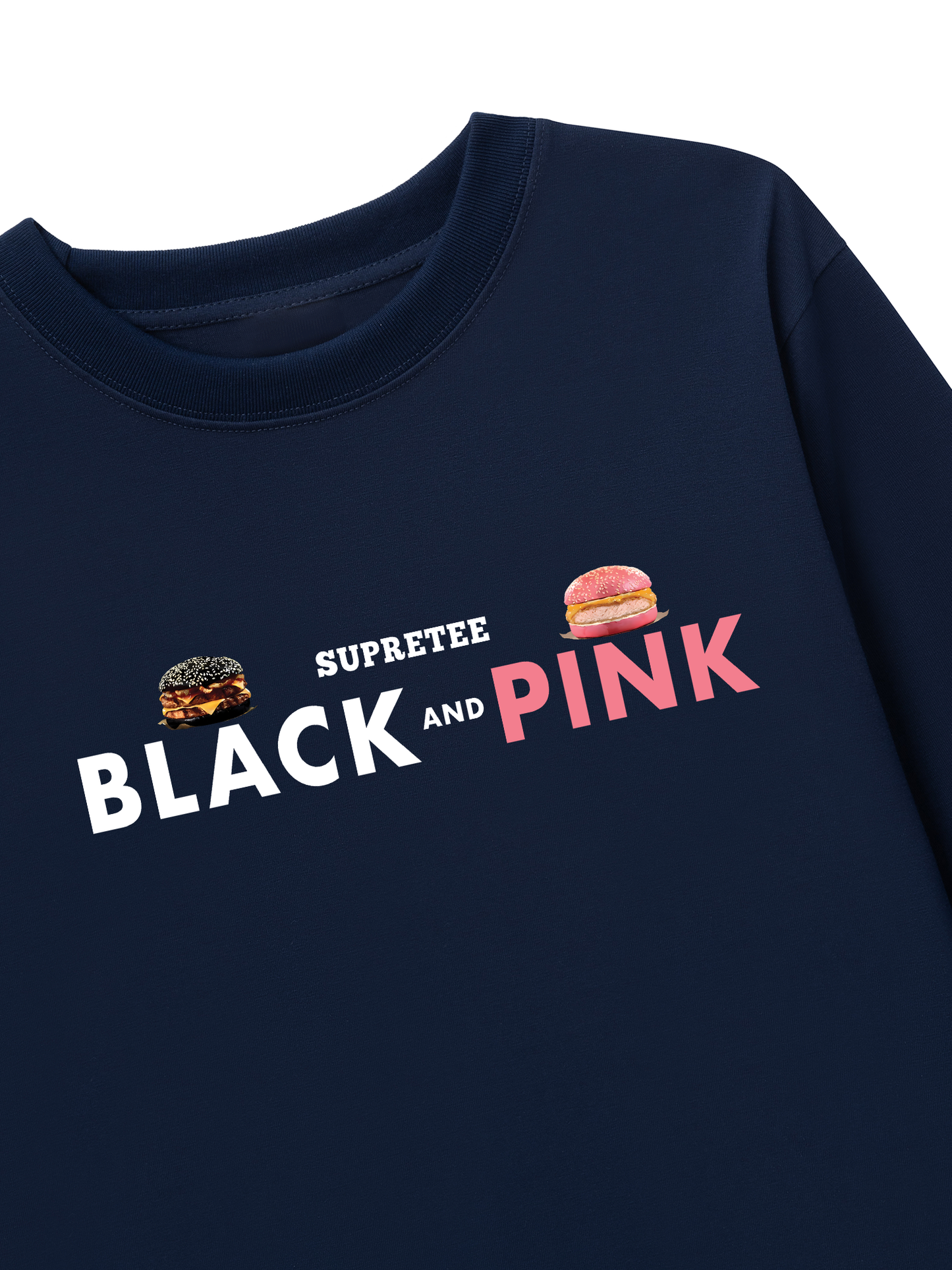 Áo Thun Dài Tay Sweet Pastry Black Pink Meow Meow Strawberry