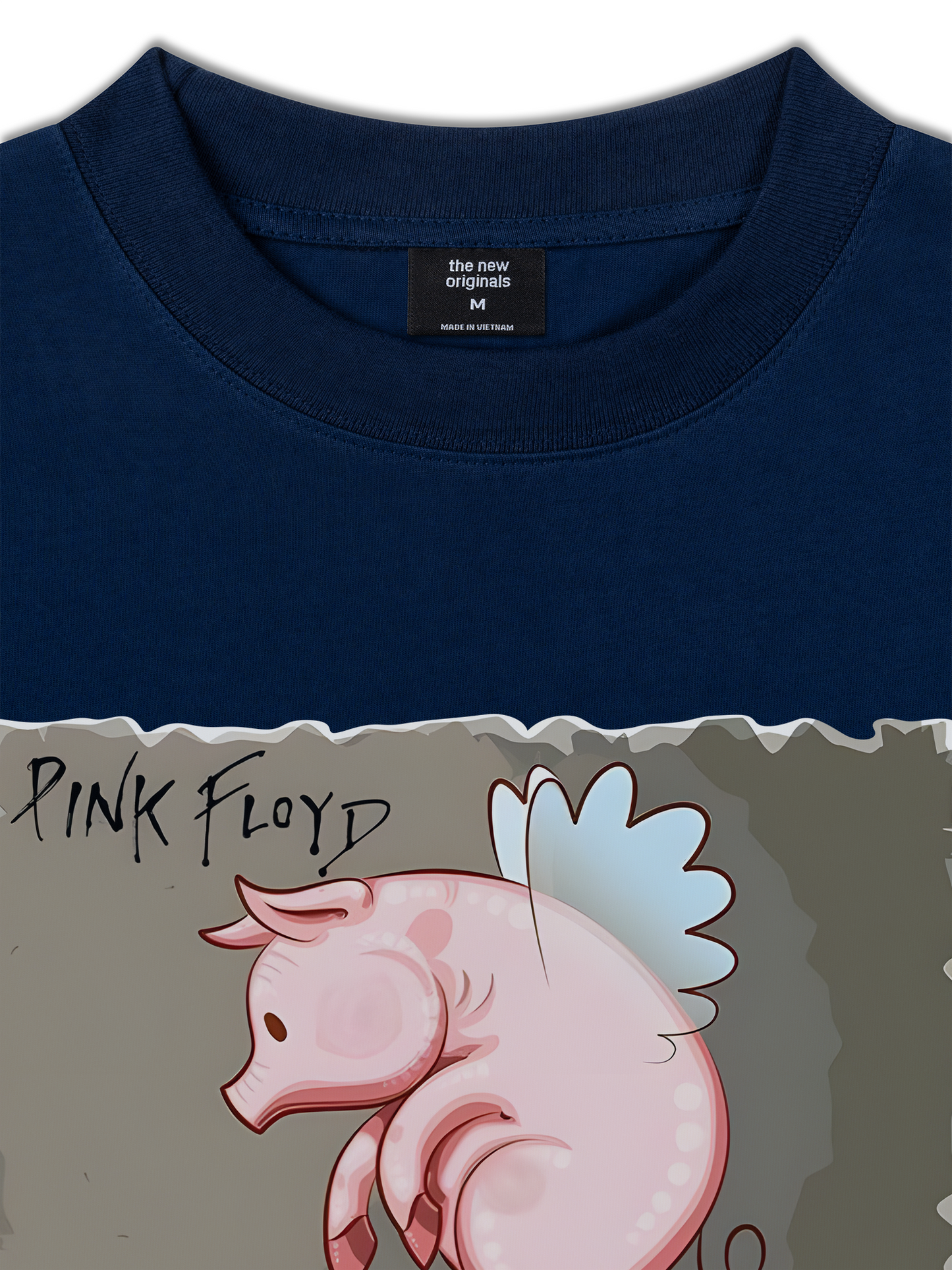 Áo Thun Relaxed Fit Pink Floyd Pig Art