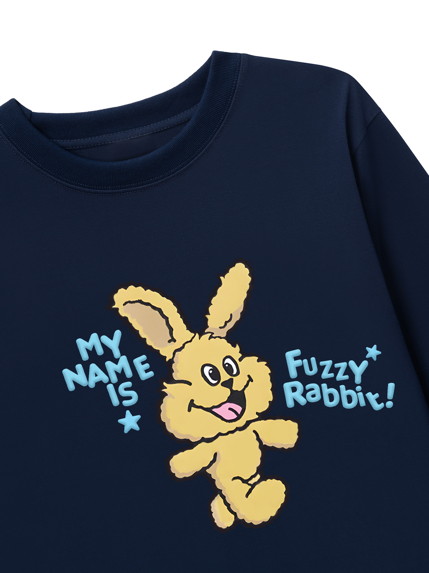 Áo Thun Dài Tay My Name Is Fuzzy Rabbit