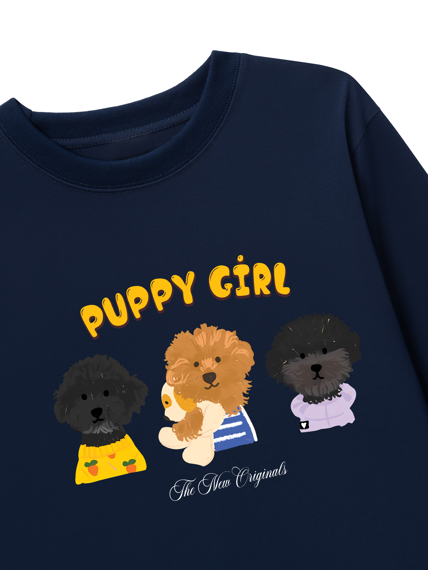Áo Thun Dài Tay Animal Puppy Girl
