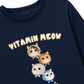 Áo Thun Dài Tay Four Cat Vitamin Meow