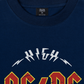 Áo Thun Relaxed Fit Music Rock AC DC High Voltage