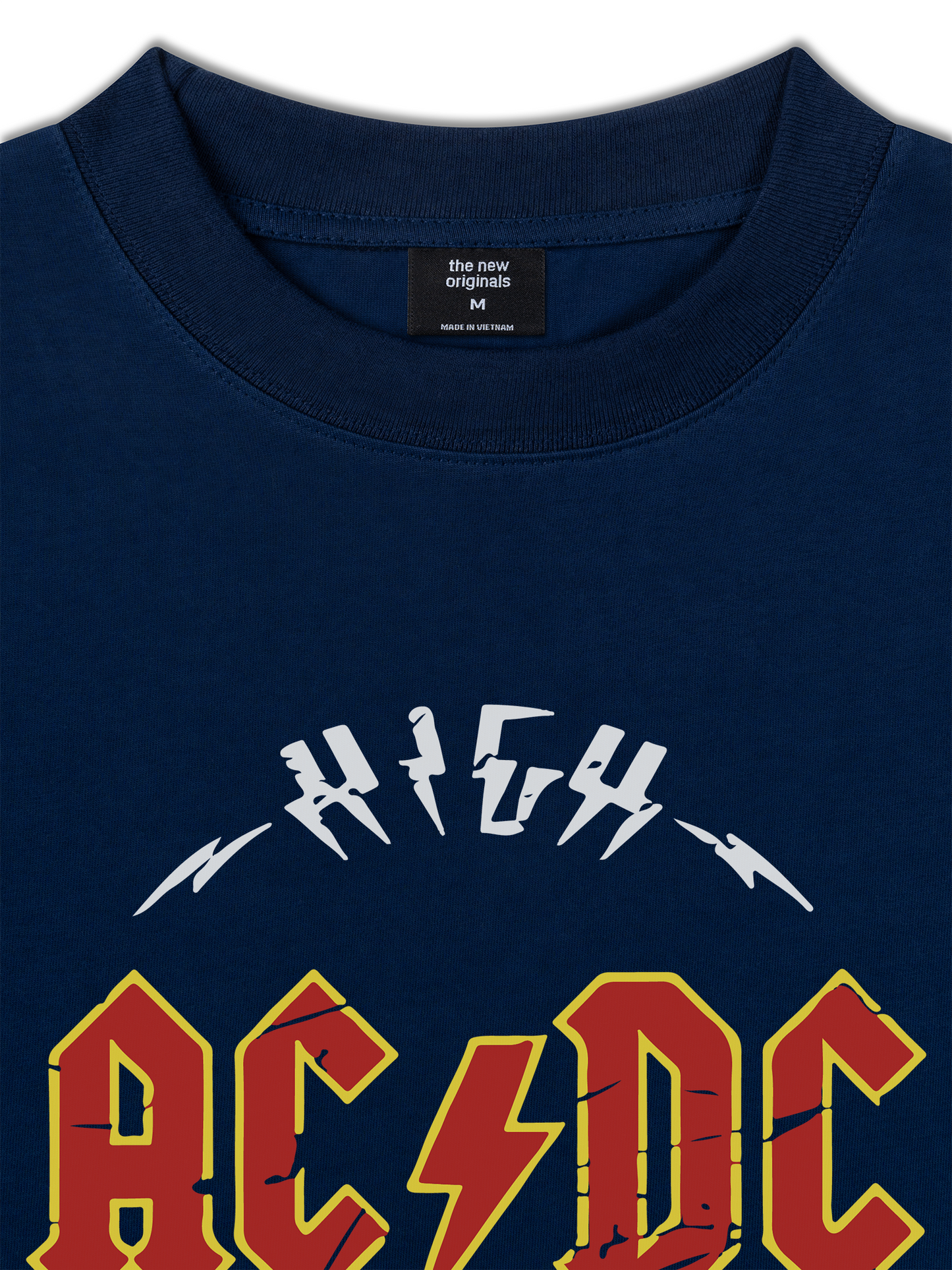 Áo Thun Relaxed Fit Music Rock AC DC High Voltage