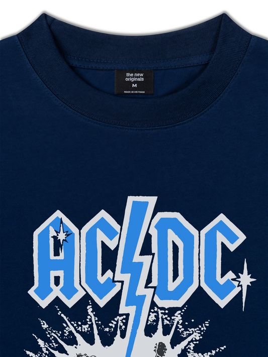 Áo Thun Relaxed Fit AC DC Shocking Metal