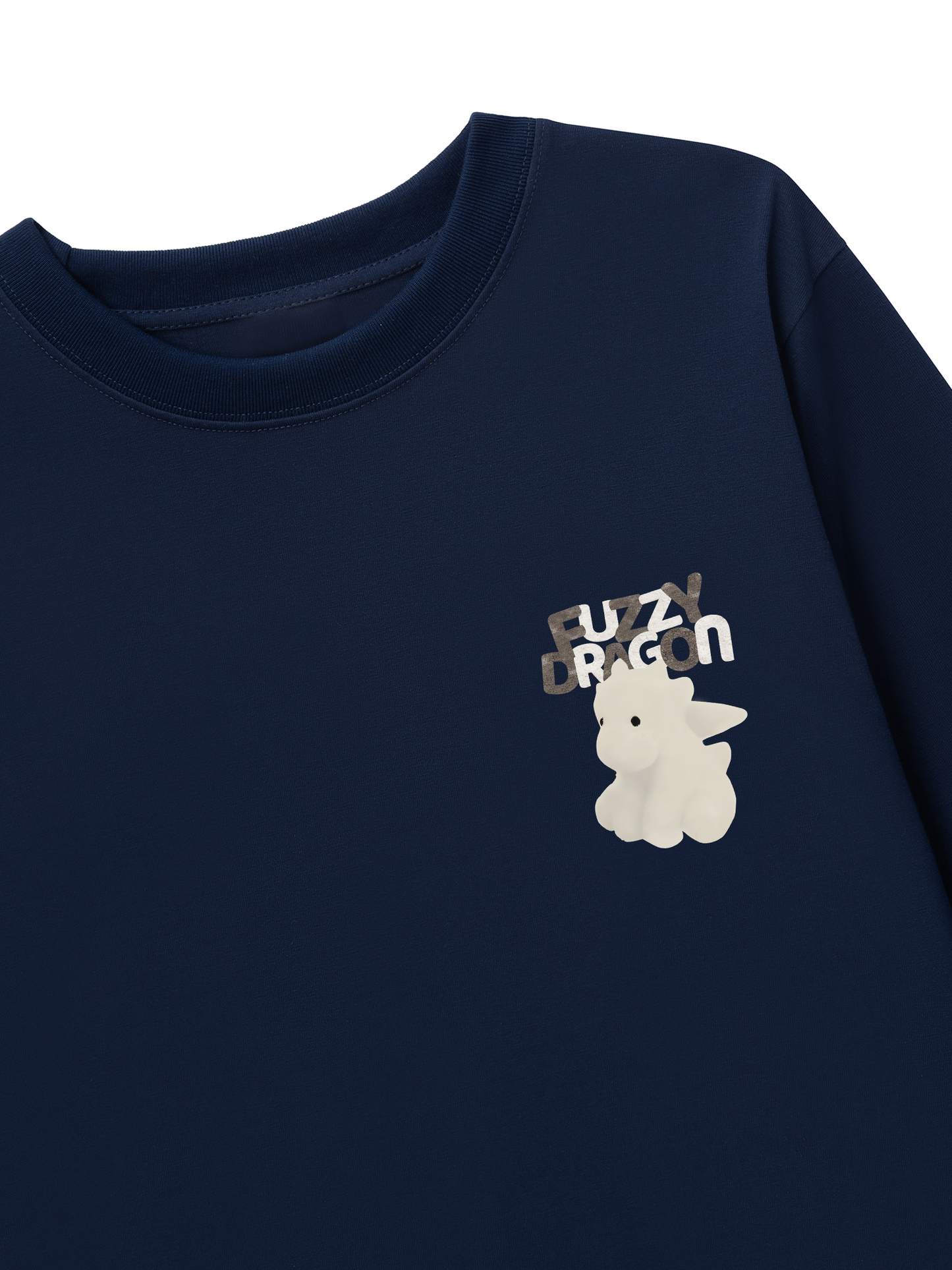 Áo Thun Dài Tay Fuzzy Font Dragon