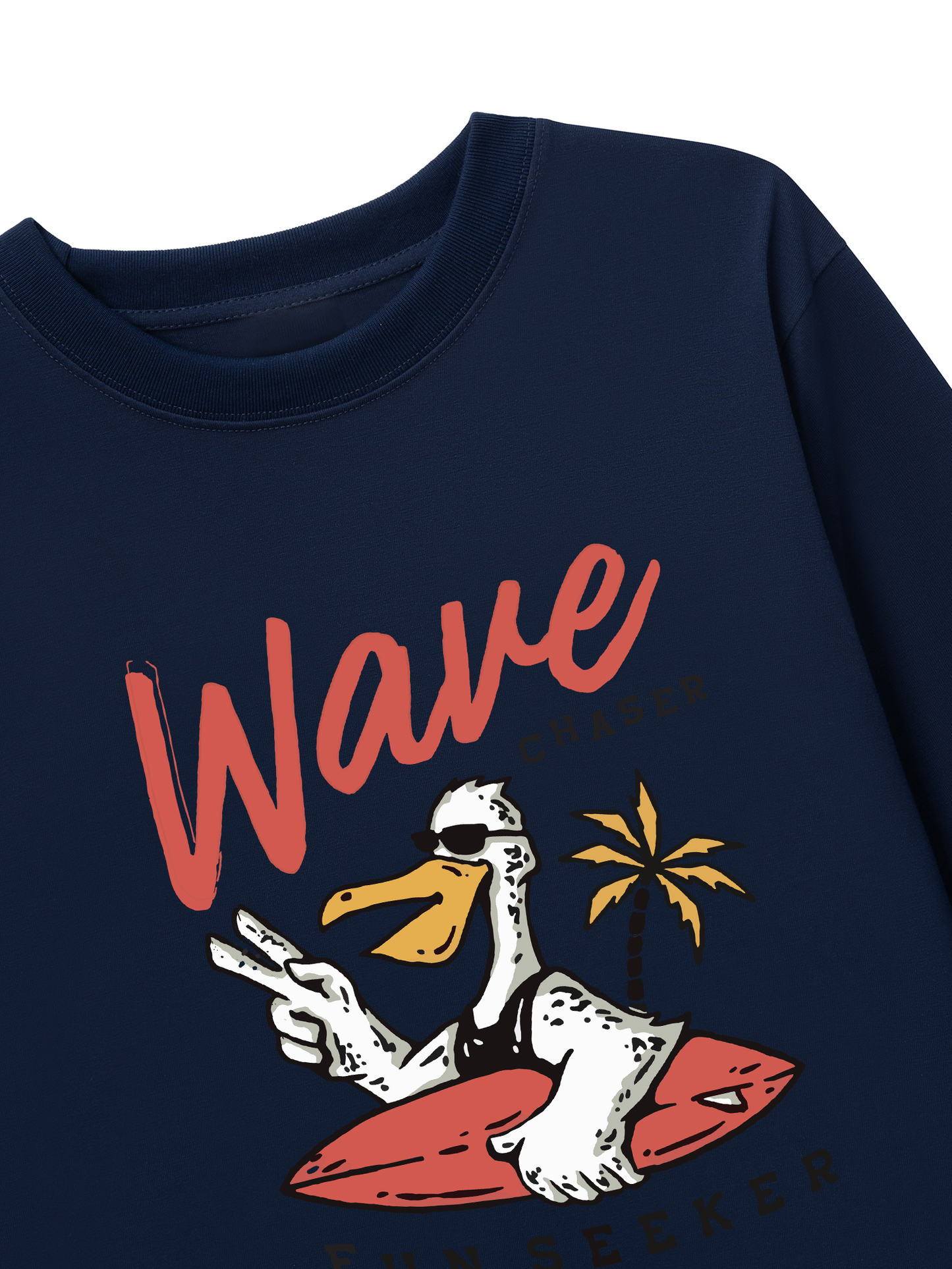 Áo Thun Dài Tay Ocean Duck Waves