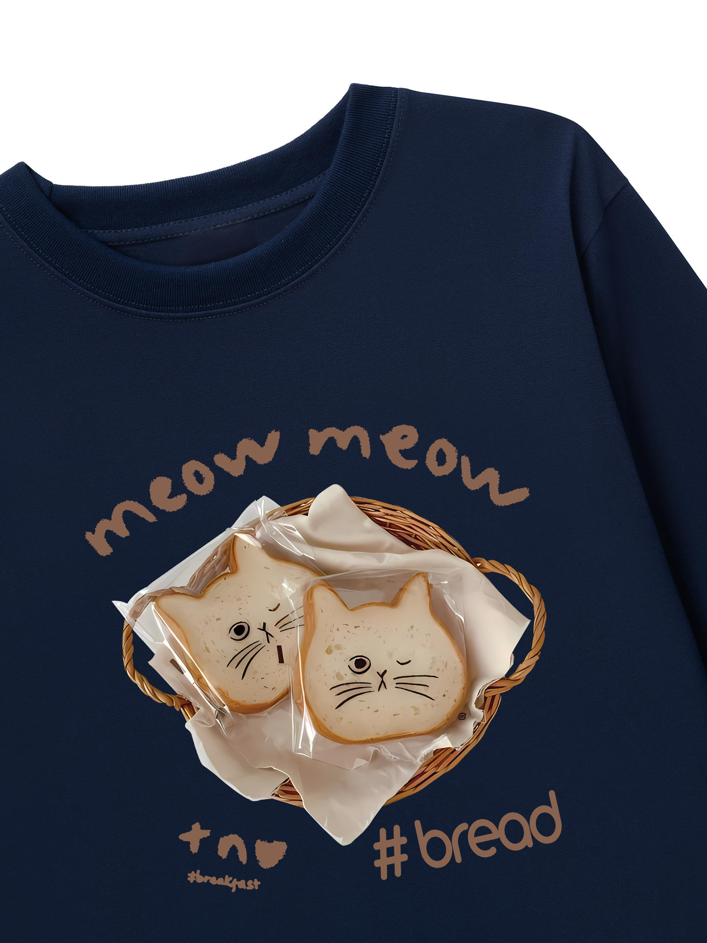 Áo Thun Dài Tay Sweet Pastry Meow Meow Bead