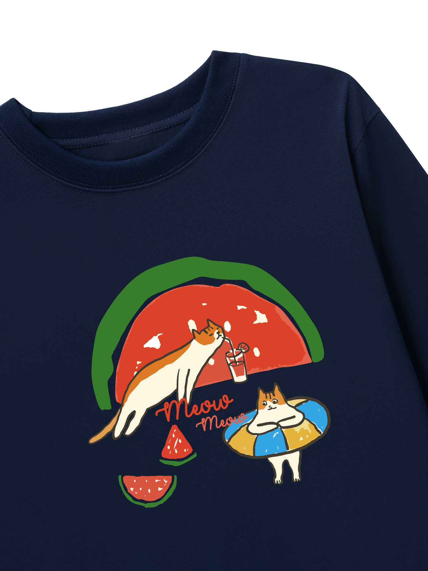 Áo Thun Dài Tay Meow Meow Watermelon
