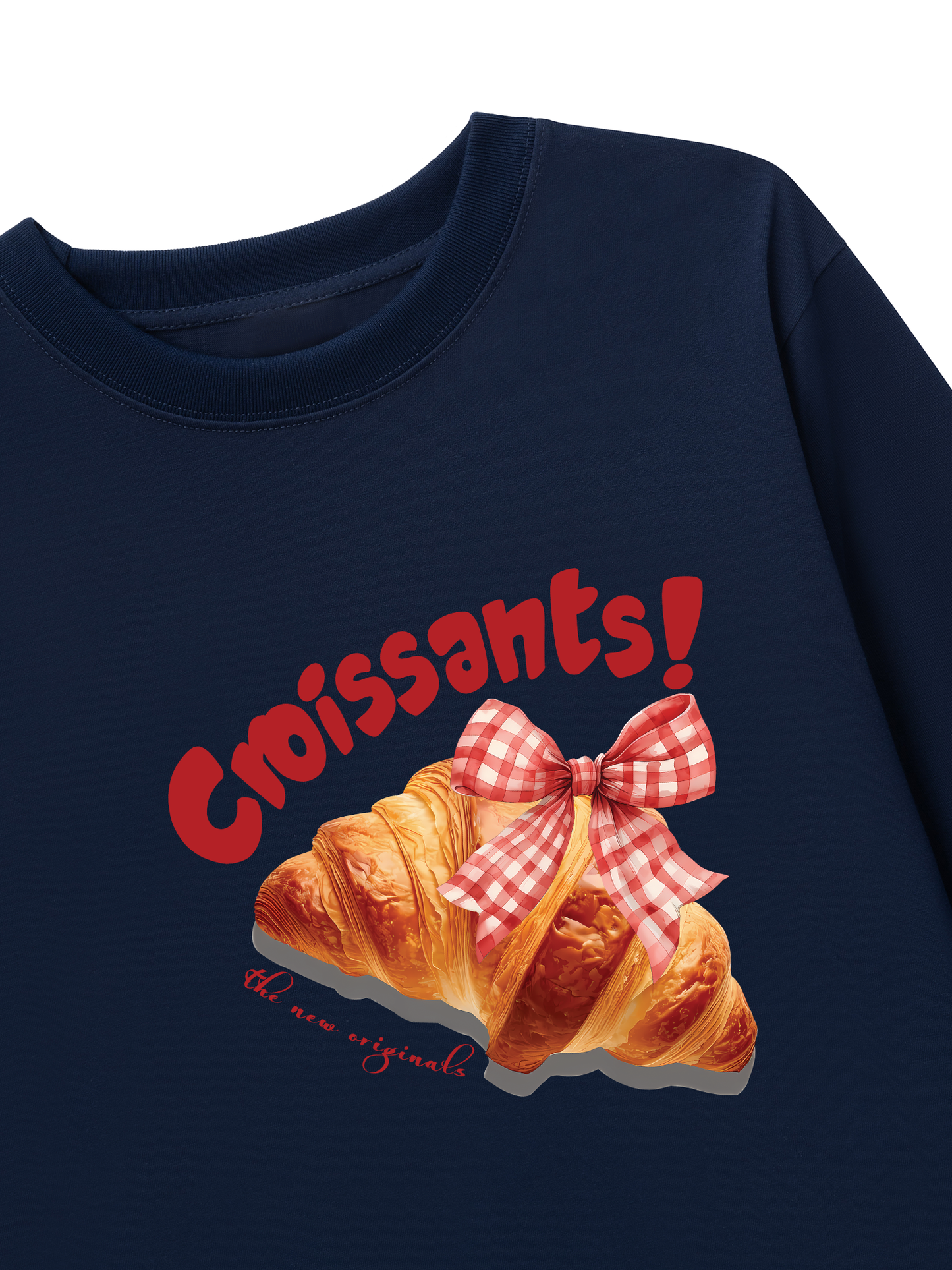 Áo Thun Dài Tay Sweet Pastry Red Bơ Croissant