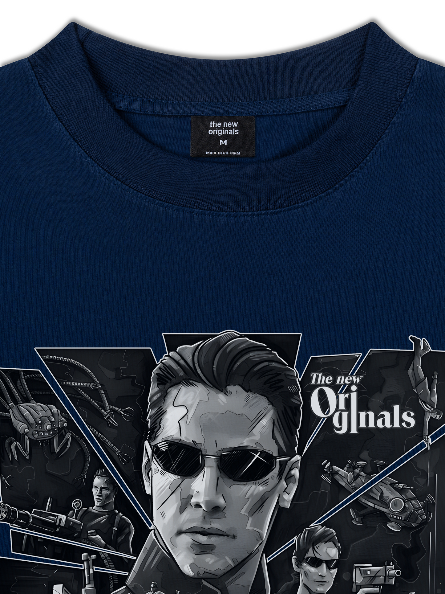 Áo Thun Relaxed Fit Movie Matrix Black And White