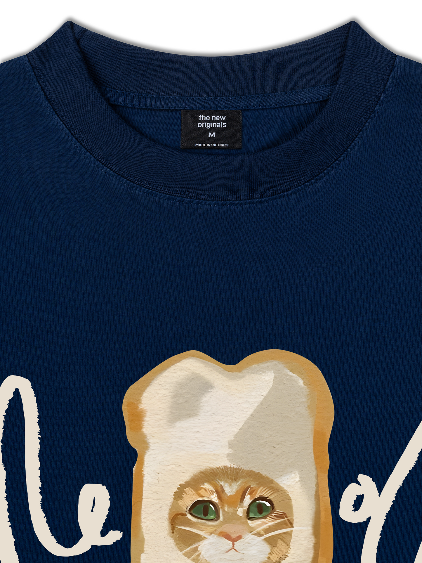 Áo Thun Relaxed Fit Animal Mood Toast Face Cat