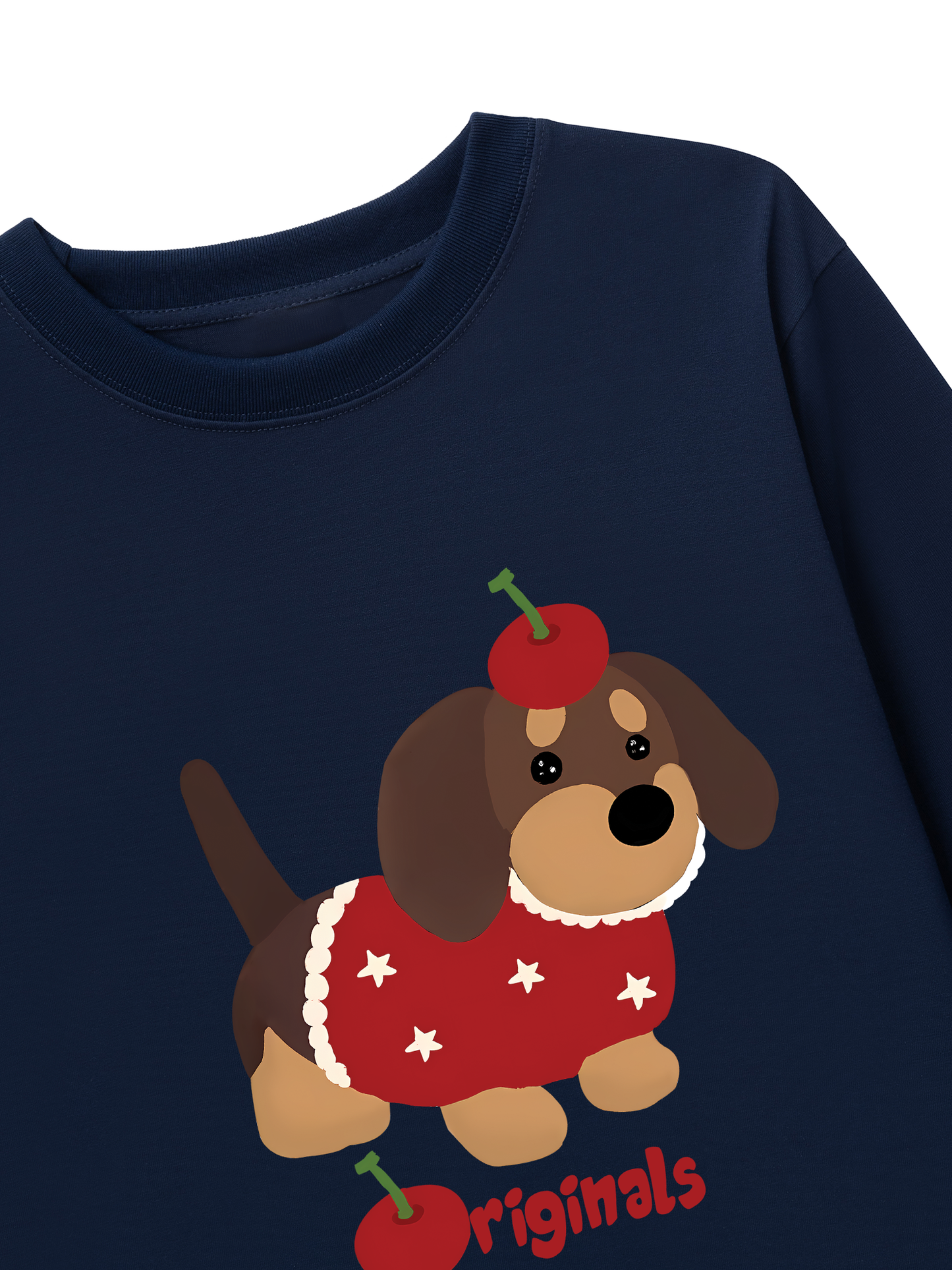 Áo Thun Dài Tay Animal Cute Puppy With Cherry