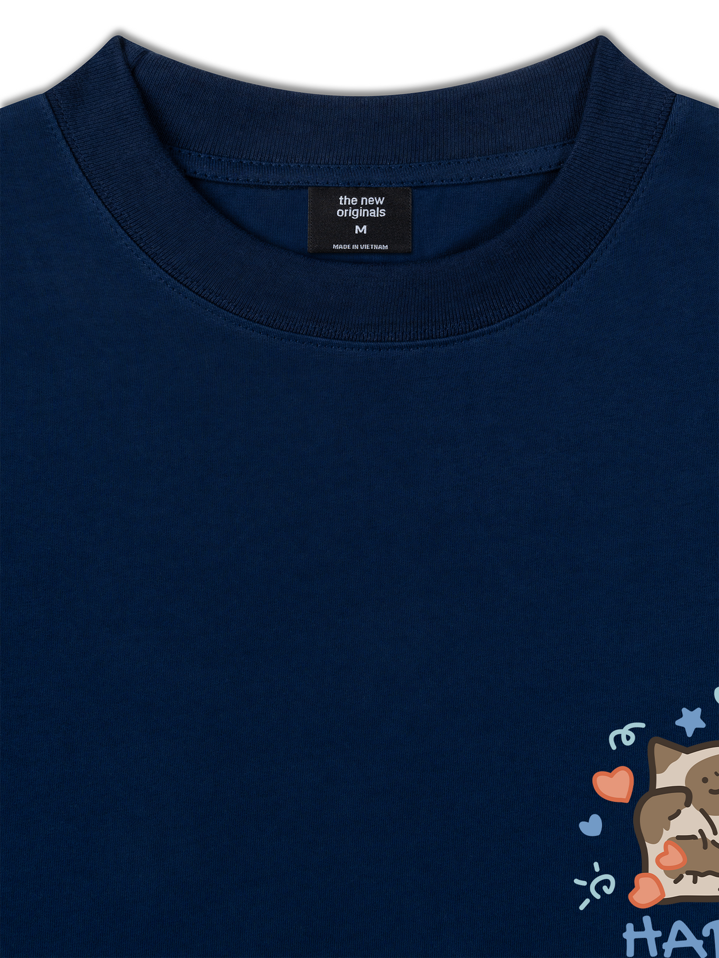 Áo Thun Relaxed Fit Happy Luv Cat Couple