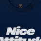 Áo Thun Relaxed Fit Life Vibe Nice Attitude