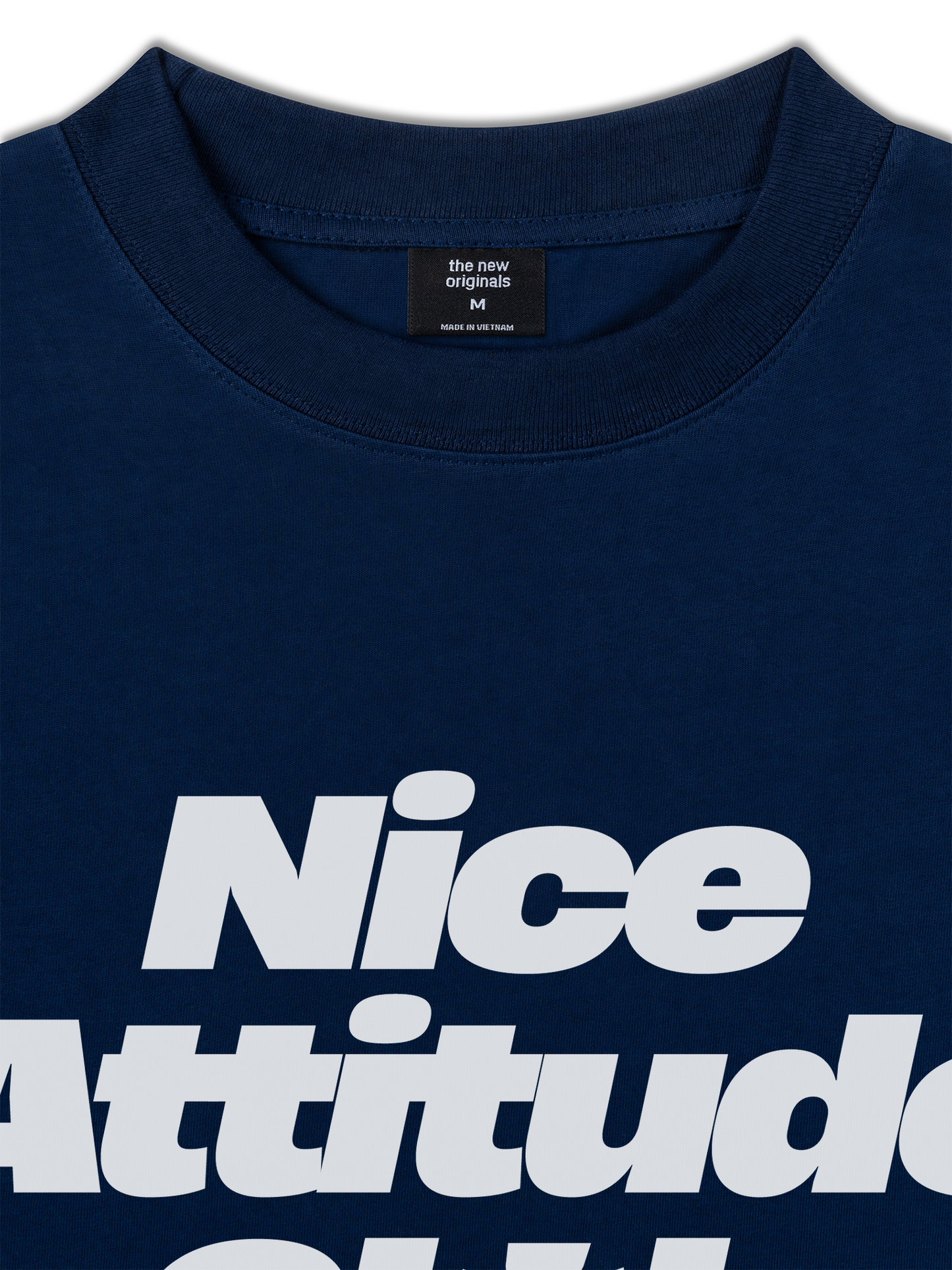 Áo Thun Relaxed Fit Life Vibe Nice Attitude