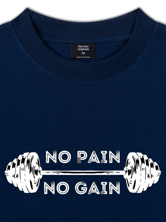 Áo Thun Relaxed Fit No Pain No Gain