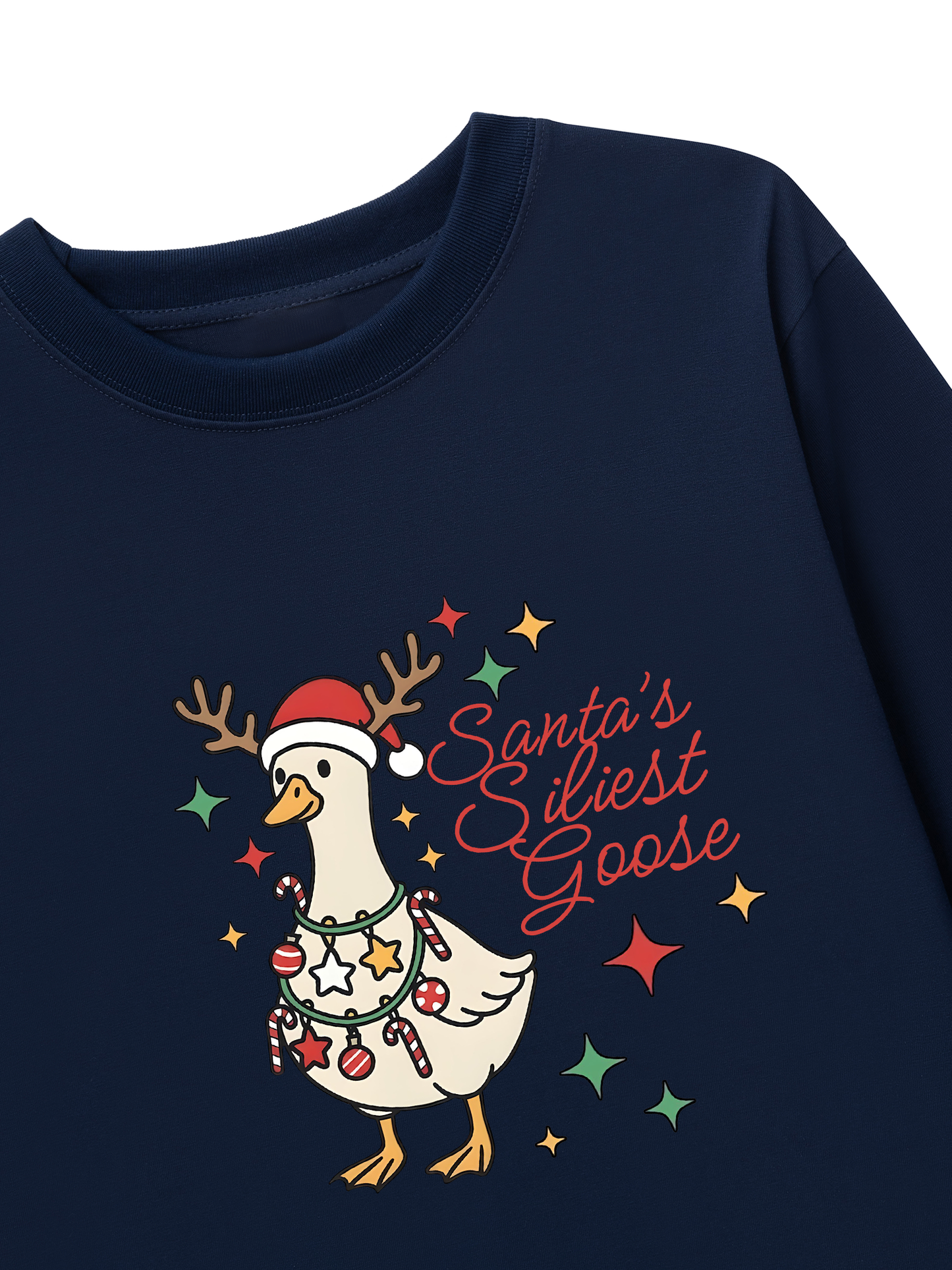 Áo Thun Dài Tay Santa’s Silly Goose